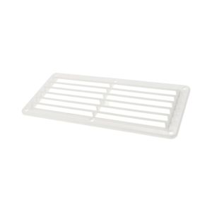 Решетка воздухозаборника 260х125х17 мм, белый