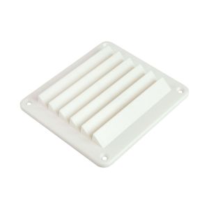 Решетка воздухозаборника 143х125х17 мм, белый