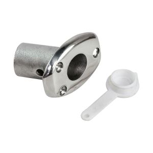 Основание врезное для флагштока д. 20 мм, нержавеющее, Marine Rocket