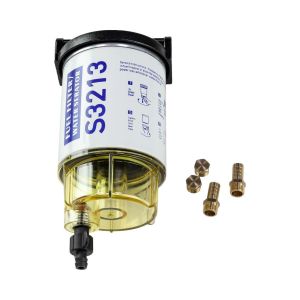 Фильтр топливный 10 мк с креплением и водосборником