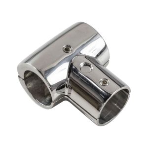 Тройник леера разборный, (25 мм), 90 град, Marine Rocket