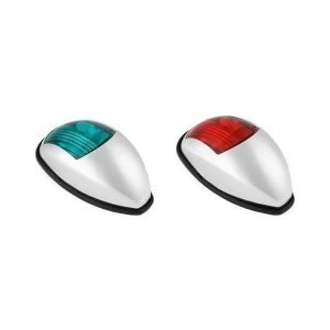 Огни ходовые светодиодные, комплект, серебристый пластик, 10-30 В