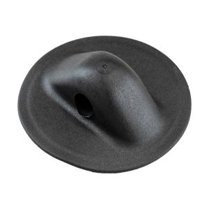 Крепление леера малое, D 78мм, отверстие 11.8 мм, черное