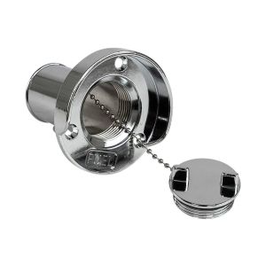 Горловина заливная для бензина с грязеотводом хромир. сталь