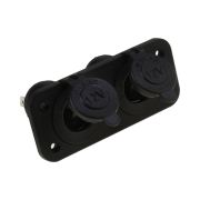 Панель с двумя разъёмами прикуривателя