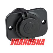 Разъем прикуривателя на панели, врезной, чёрный (упаковка из 50 шт.)