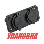 Панель с USB-разъемом 5в 2.1А и прикуривателем (упаковка из 50 шт.)