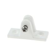Кронштейн палубный 90 град, с винтовым штифтом, ровное основание, пластиковый белый