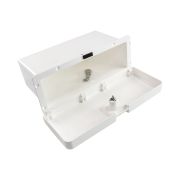 Ящик для мелочей врезной, с замком, белый