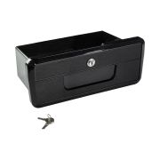 Ящик для мелочей врезной, с замком, черный