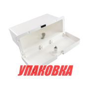 Ящик для мелочей врезной, с замком, белый (упаковка из 6 шт.)