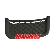 Накладной карман с сеткой 250x115x10 мм, черный (упаковка из 16 шт.)