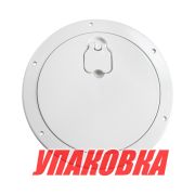 Лючок палубный 240 мм, белый (упаковка из 10 шт.)