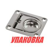 Ручка палубная потайная 66х56 мм, подпружиненная, нержавеющая сталь (упаковка из 10 шт.)