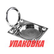 Ручка палубная потайная 63х48х8 мм, хромированная латунь (упаковка из 5 шт.)