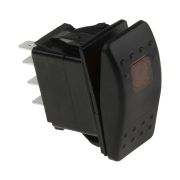 Переключатель двухпозиционный (ON)-ON 12 В/20А 7Р с подсветкой без фиксации 1 положения