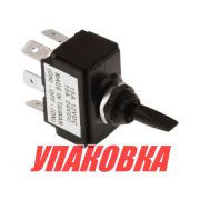 Тумблер трехпозиционный (ON)-OFF-(ON) 12 В/15А 6P (упаковка из 10 шт.)