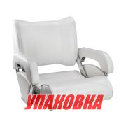 Кресло с перекидной спинкой и болстером Twin 46 Flip Up, обивка белый винил (упаковка из 2 шт.)