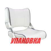 Кресло с перекидной спинкой, обивка белый винил (упаковка из 6 шт.)