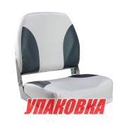 Кресло мягкое складное Classic, обивка винил, цвет серый/черный (упаковка из 10 шт.)