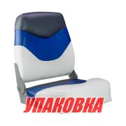 Кресло мягкое складное Premium, обивка винил, цвет белый/синий/угольный, Marine Rocket (упаковка из 4 шт.)