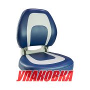 Кресло мягкое складное, обивка винил, цвет серый/синий, Marine Rocket (упаковка из 4 шт.)