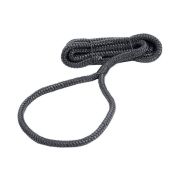 Веревка из сверхпрочного полиэфира с огонами для крепления кранца, d12 мм, L2,5 м, черный