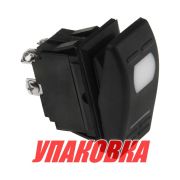 Переключатель двухпозиционный ON-OFF 12 В/16А 4Р с подсветкой (упаковка из 25 шт.)