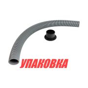 Гофра кабель-трассы D40/d32 мм, L800 мм, серая (упаковка из 4 шт.)