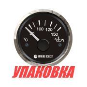 Указатель температуры масла 50-150 гр., черный циферблат, нержавеющий ободок, д. 52 мм, Marine Rocket (упаковка из 10 шт.)