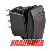 Переключатель двухпозиционный ON-ON 12 В/20А 7Р с подсветкой (упаковка из 10 шт.)