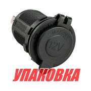 Разъем прикуривателя врезной, светодиодный, синий (упаковка из 10 шт.)