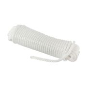 Веревка сплошного плетения d8мм, L15м, белый, Marine Rocket