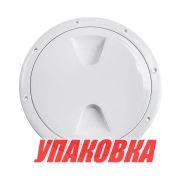 Лючок палубный 203 мм, белый (упаковка из 10 шт.)