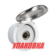 Короб с быстроразъемным штуцером, круглый, хромированный (упаковка из 4 шт.)