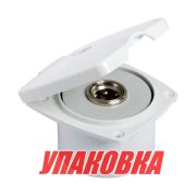 Короб с быстроразъемным штуцером, квадратный, белый (упаковка из 20 шт.)