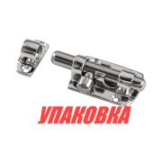 Задвижка дверная 60х30 мм, нержавеющая (упаковка из 6 шт.)