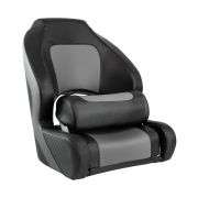 Кресло с болстером Deluxe Carbon, обивка черный/серый винил