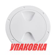 Лючок палубный 125 мм, белый (упаковка из 10 шт.)