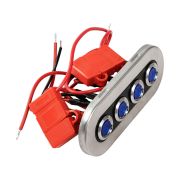 Панель бортового питания, 4 кнопки, Marine Rocket