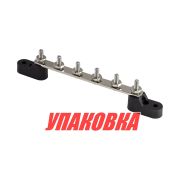 Колодка распределительная электромонтажная с защитной крышкой, 6 контактов (упаковка из 5 шт.)