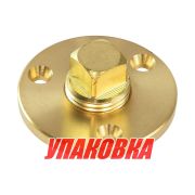 Шпигат латунный с резьбовой пробкой 18 мм, Marine Rocket (упаковка из 30 шт.)