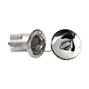 Горловина заливная для бензина, угловая, под шланг 50 мм, Marine Rocket