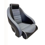 Кресло с болстером Stingray, обивка черный/серый винил