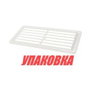 Решетка воздухозаборника 260х125х17 мм, белый (упаковка из 10 шт.)