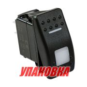 Переключатель двухпозиционный (ON)-OFF 12 в/20А 3р с подсветкой (упаковка из 10 шт.)