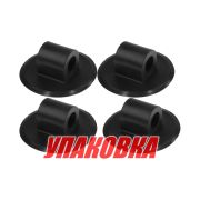 Держатель съемного транца, 100x37, d20, черный, 4 шт (упаковка из 5 шт.)