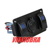 Панель бортового питания 2 переключателя, розетка питания (упаковка из 2 шт.)