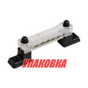 Колодка распределительная электромонтажная с защитной крышкой, 6 контактов (упаковка из 4 шт.)