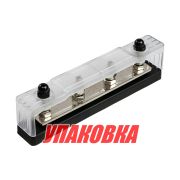 Колодка распределительная электромонтажная с защитной крышкой, 4 контакта (упаковка из 2 шт.)